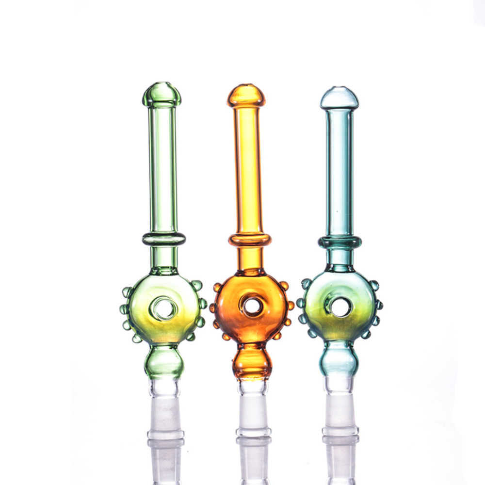 

Smoking Pipes Dab Straw Nector Collector Kits With 100% 10mm Titanium Tips 10mm Clips hookahs Dabber Tool Food Grade Straws Silicon Collectors Pipe