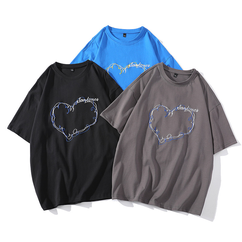 

Mens designer T Shirt Hot Summer Style Patterns Embroidery With Letters Tees Short Sleeve Casual Shirts Unisex Tops Asian Size -XXL