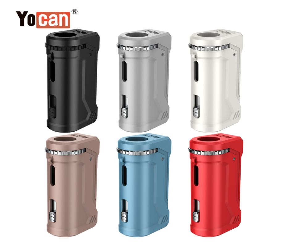 

100 Original Yocan UNI Pro Battery Box Mod 650mAh Preheat VV Variable Voltage With Magnetic 510 Adapter For Thick Oil8832066