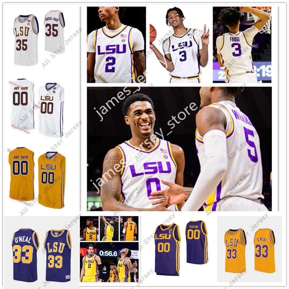 

College Basketball Wears Custom LSU Tigers Stitched College Basketball Jersey 5 Dredrick Snelson 6 Tristan Payton 20 Greg McCrae 24 Bentavious Thompson 0 Naz Reid 1, 2020 lsu tigers white jersey