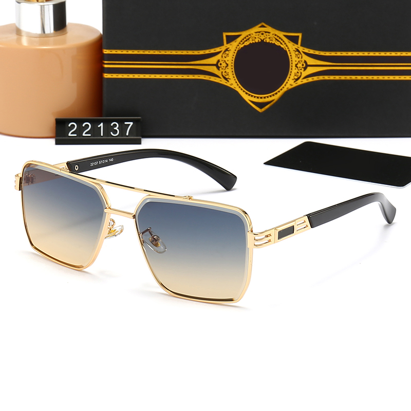 

Wholesale Designer Sunglasses Original 22137 Eyeglasses Outdoor Shades PC Frame Fashion Classic Lady Mirrors for Women and Men Glasses Unisex 7 colors