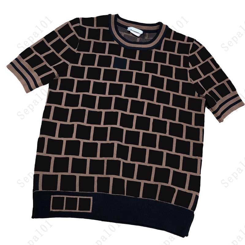 

Casual Dresses Women Classic Knit Dress Fashion Letter Pattern Summer Short Sleeve High Quality Womens Clothing R0Z0, Cardigan