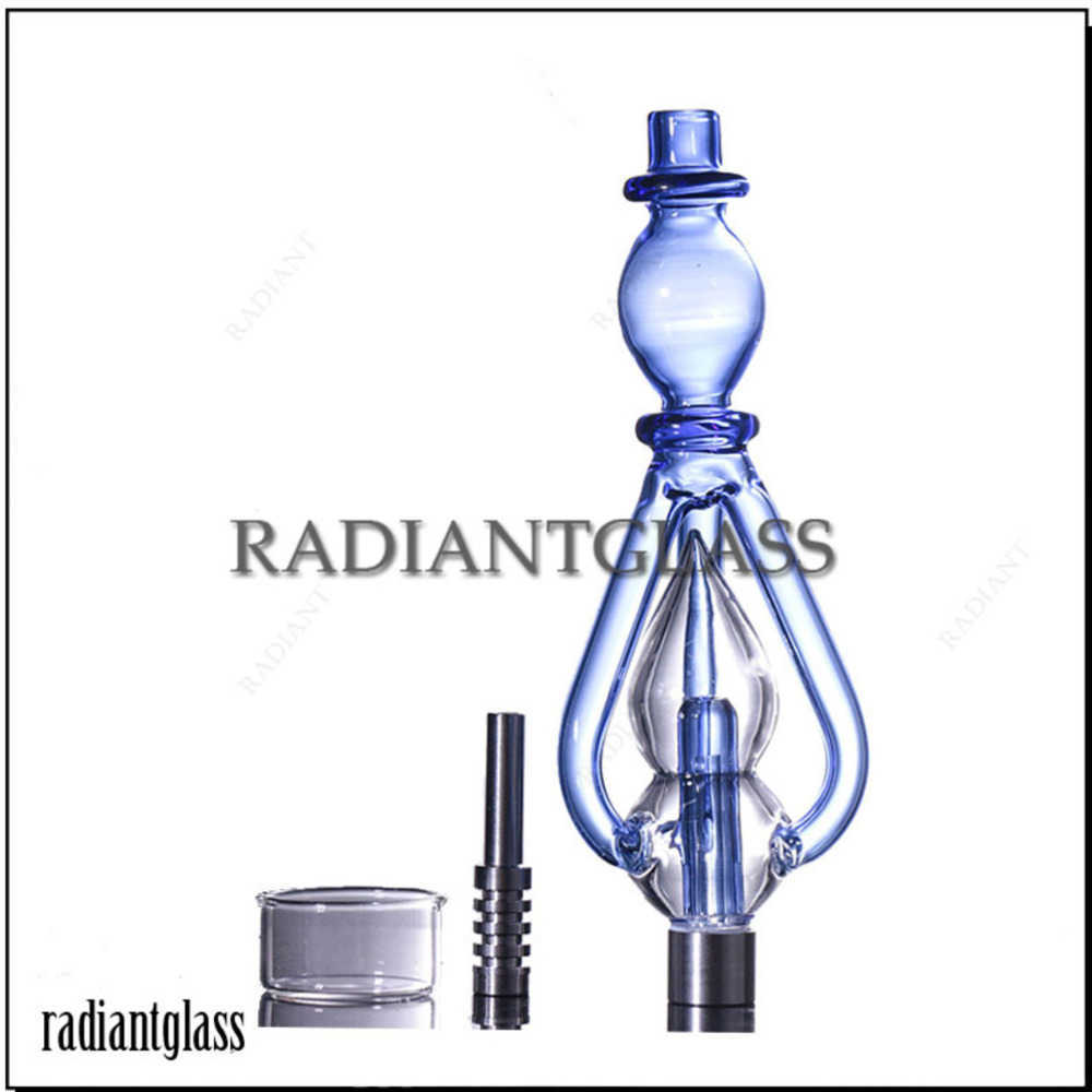 

Smoking Dab Straw Glass Nc Kit 3-arms with titanium nail and wax container Mouth Pieces for Wax Concentrate Tool Pipes Wholesale