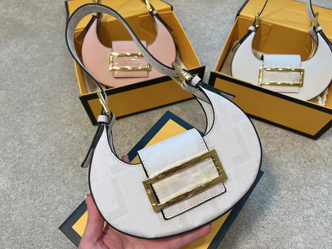 

fashion totes clutch Bag Mini leather half moon crossbody Bags wallet Luxury Designer Stuff Women's men handbags Detachable shoulder strap Underarm pochette Stuff, Blue