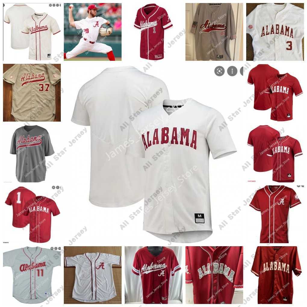 

College Baseball Wears College Baseball Wears NCAA Alabama Crimson Tide Baseball Jersey 9 NATHAN SHELTON 8 KADE WOODS 10 JIM JARVIS 11 WILLIAM HAMITER 12 HUNTER