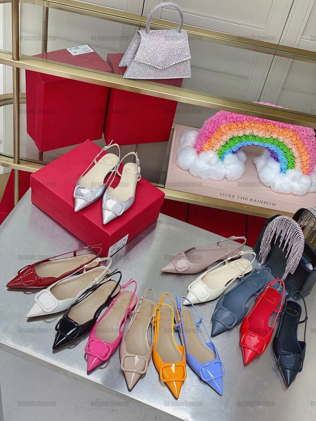 

2022 women's shoes summer stiletto high-heeled brand sandals all-match temperament metal french pointed toe shoes shallow mouth V, 31