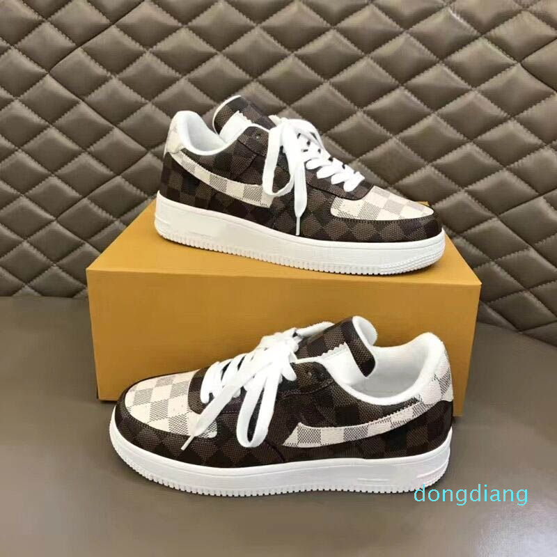 

2023 new fashion Low Mens Casual Shoes University Blue Designers Sneakers one shoes high quality, Color 7