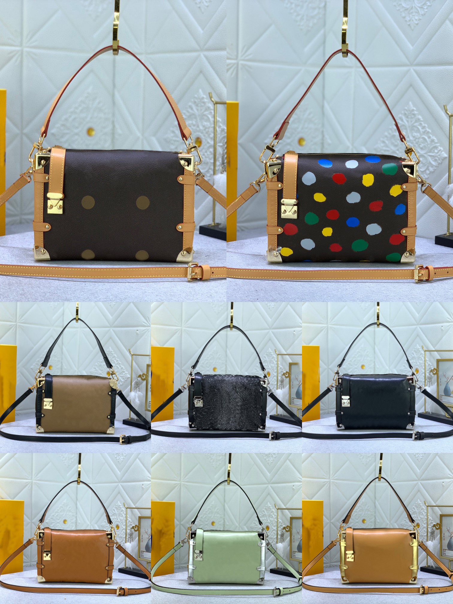 

Designer handbag popular leather classic women's backpack 8-color pattern AAA quality m46358, 46358/deep brown