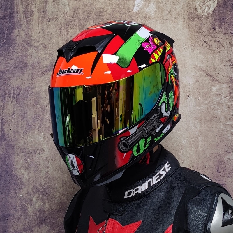

Skates Helmets Motorcycle Helmet Double Lens Racing Motocross Casco Motociclista DOT Approved motorcycle accessories 230113