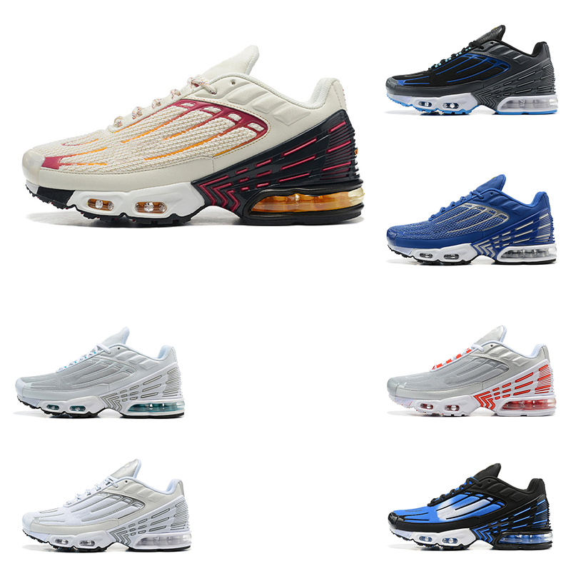 Hommes Femmes Chaussures de course TN Plus 3 Terrascape Triple Noir Blanc Atlanta Hyper Sky Blue Fury Jade Laser Wolf Gris Baskets pour hommes Ba