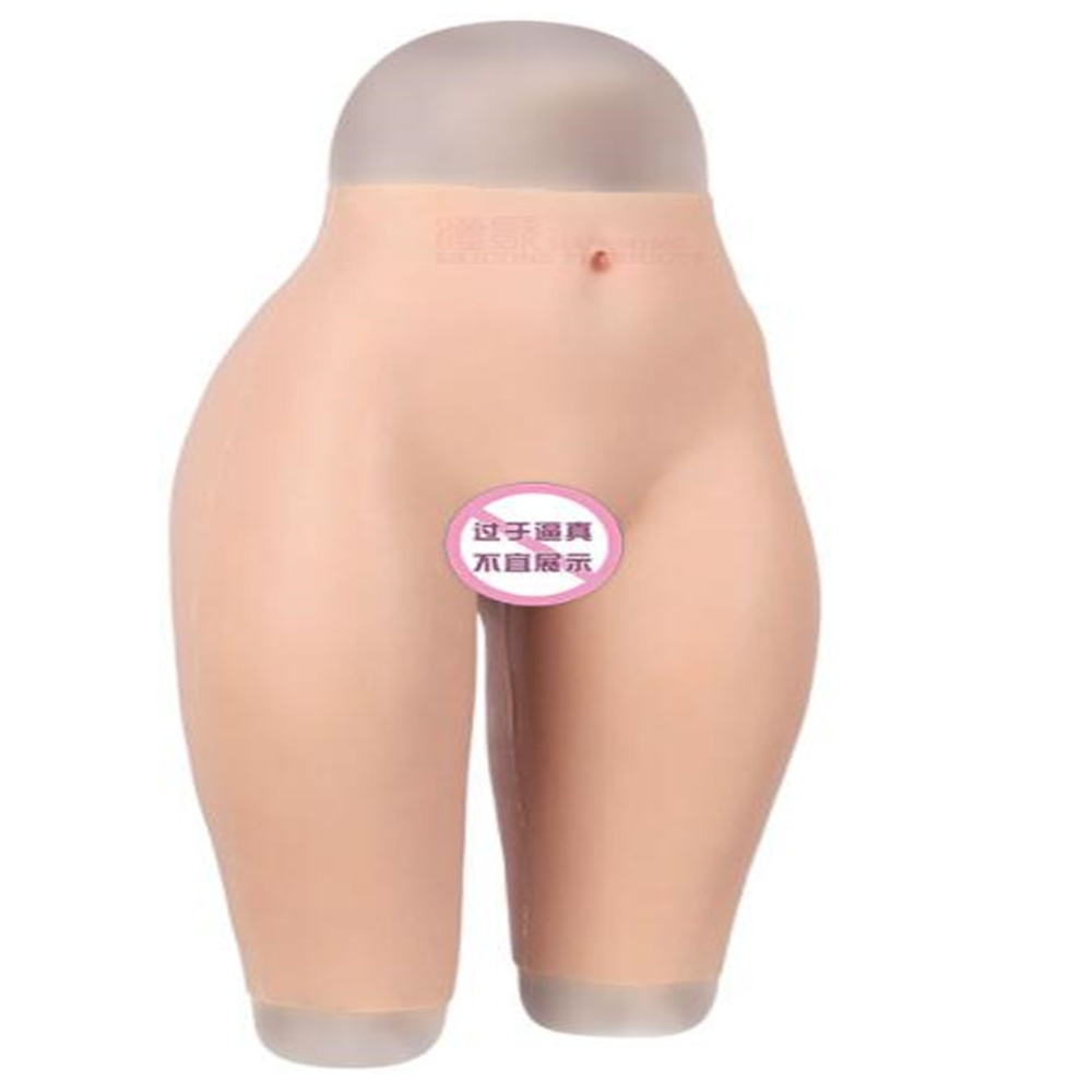 

54cm Waist shapers Body Sculpting Triangle Artificial False belly Underpants Female Cloth Mannequin Breast False Yin Men Underwear Cross Dressing Silicone E007