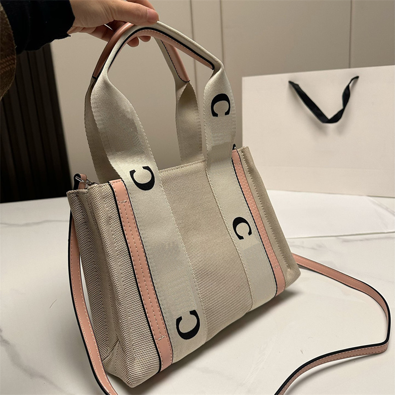 

New Designer Woody Tote Totes Bag Women Designers Handbags Handbag For Woman Handbags With Letter Genuine Leather Canvas Cross Body Bags, C5(27*20cm)