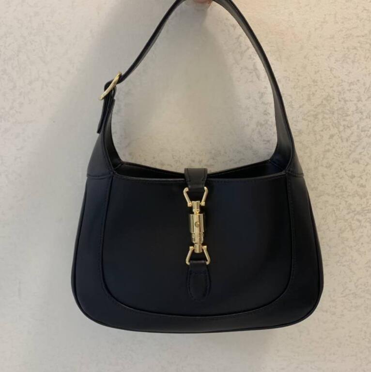 

7A quality original Real Leather Crossbody Bags Women's Cleo G Jackie 1961 brushed tote Handbag Luxury Designer man Shoulder Bag hobo Wallet TOTES Handbags Purses, Black