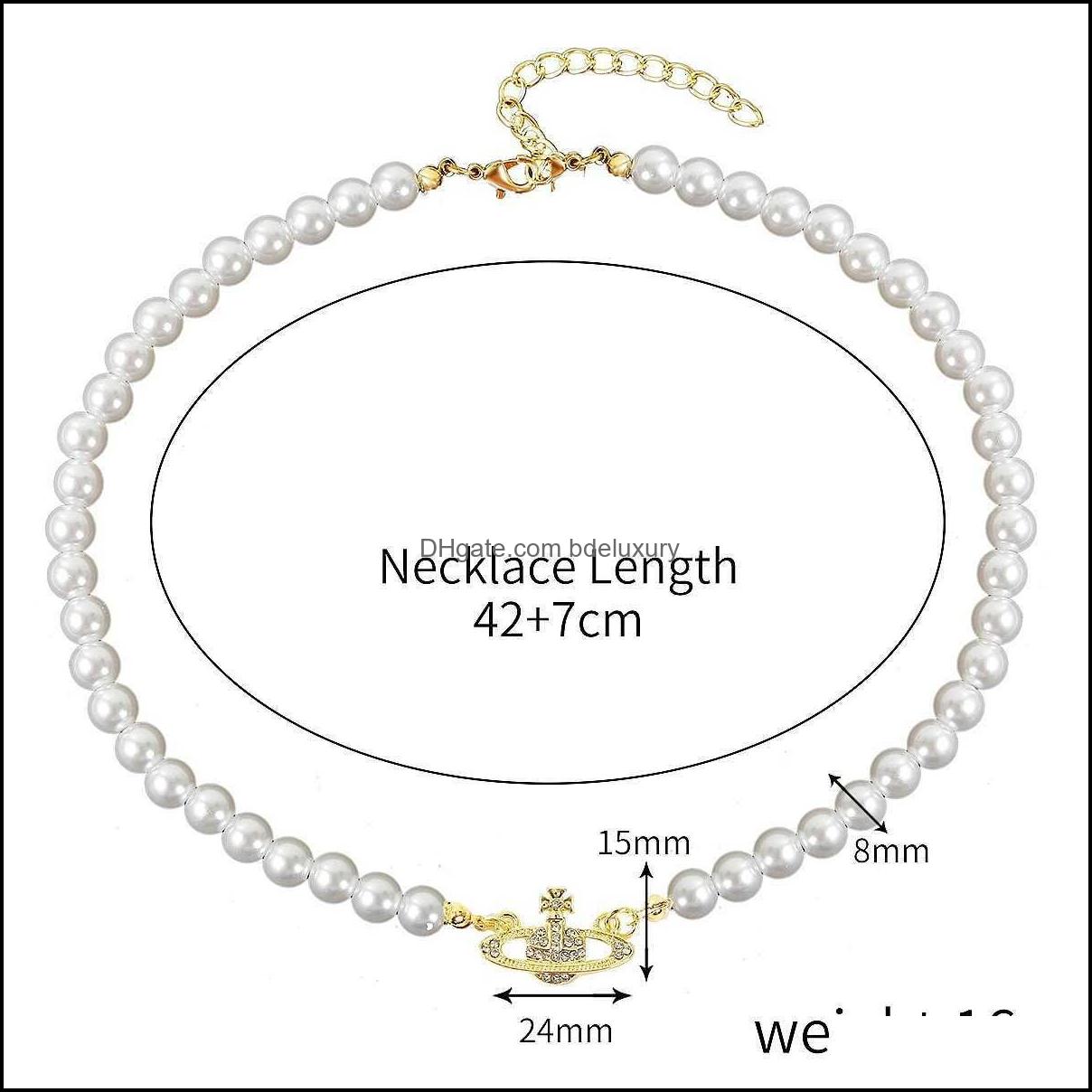 

Pendant Necklaces Pendant Necklaces West Vivian Westwood Pearl Necklace Fl Of Diamond Earth Jewelry Y2K Drop Delivery Pendants Dhafo T2302031