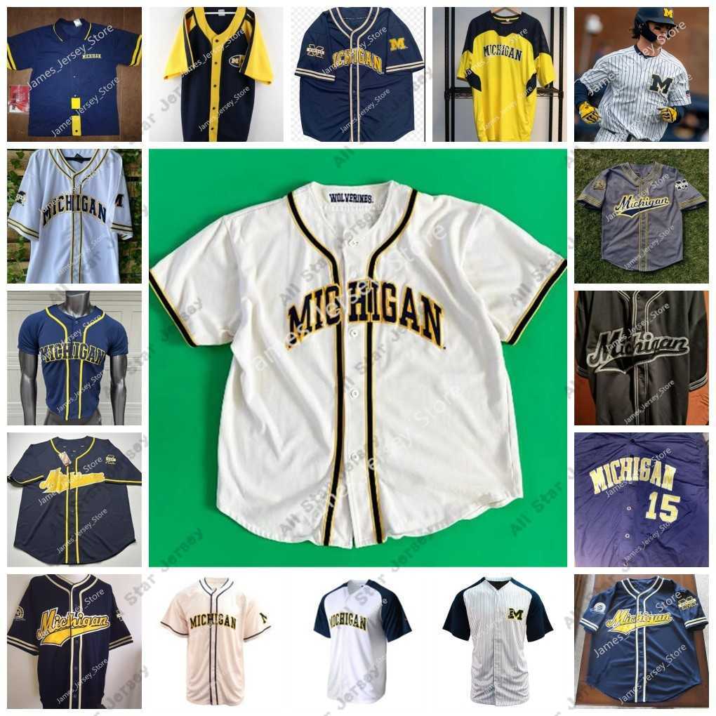 

College Baseball Wears Custom Stitched Michigan Wolverines Baseball Jersey 37 CHASE ALLEN CONNOR O'HALLORAN ANGELO SMITH CHRISTIAN BLAKELY JACOB DENNER NOAH