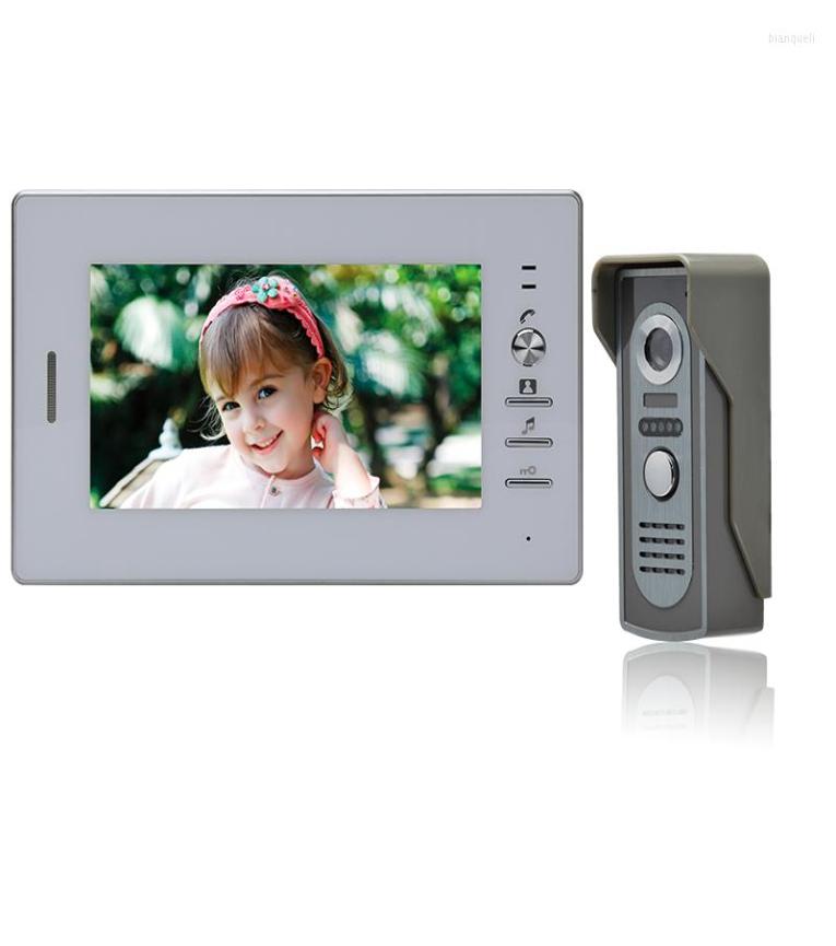 

Video Door Phones 7Inch Home Intercom System Doorphone Device For Villa Building Apartment With Waterproof amp IR Camera Support6684366