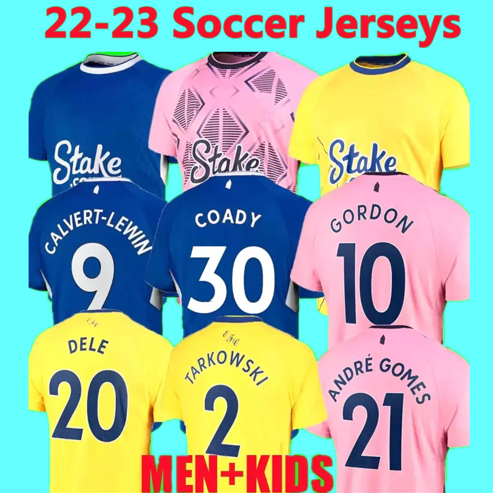 

2022 2023 GORDON DELE soccer Jerseys Onana TARKOWSKI McNeil CALVERT-LEWIN football shirt 22 23 ALLAN DOUCOURE DAVIES camiseta DELPH Andre Gomes RONDON third men kids, 31