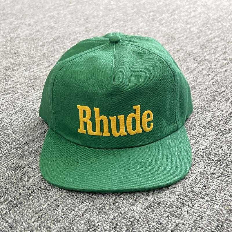 

Four Seasons Green Rhude Baseball Cap Embroidery Adjustable Hat