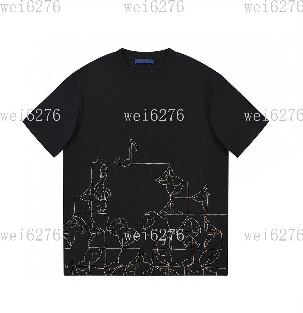 Men's and women's T-shirt splicing printing short sleeve early spring double strand fine cotton fabric digital printing process a2130