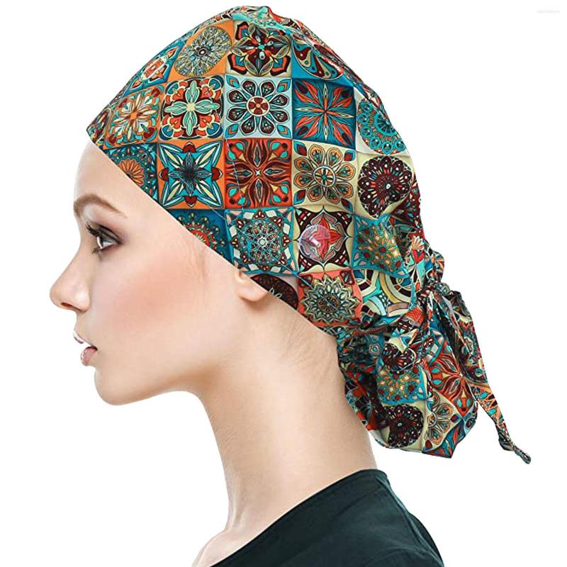 

Ball Caps Scrub Cap With Buttons Bouffant Hat Sweatband For Womens And Mens Sports