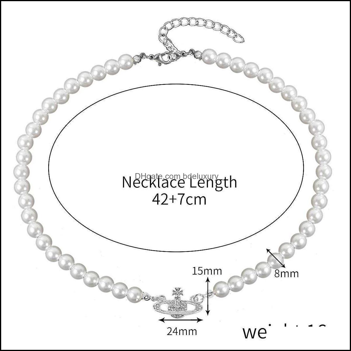 

Pendant Necklaces Pendant Necklaces West Vivian Westwood Pearl Necklace Fl Of Diamond Earth Jewelry Y2K Drop Delivery Pendants Dhafo T2302032