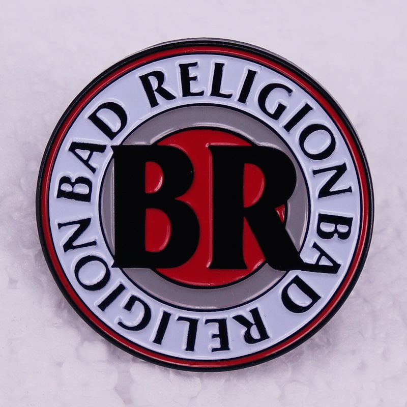 

Music theme of the pin badge of the California punk rock band choir bad religion pin, As picture