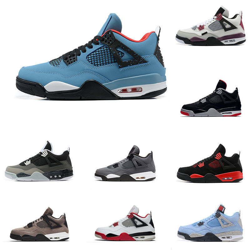 

WITH BOX Designer Jumpman 4 4s Basketball Shoes Men Women Military Black Cat Midnight Navy Canvas White Oreo Red Cement Infrared Canyou Purple Seafoam Trainers Sneak, 02
