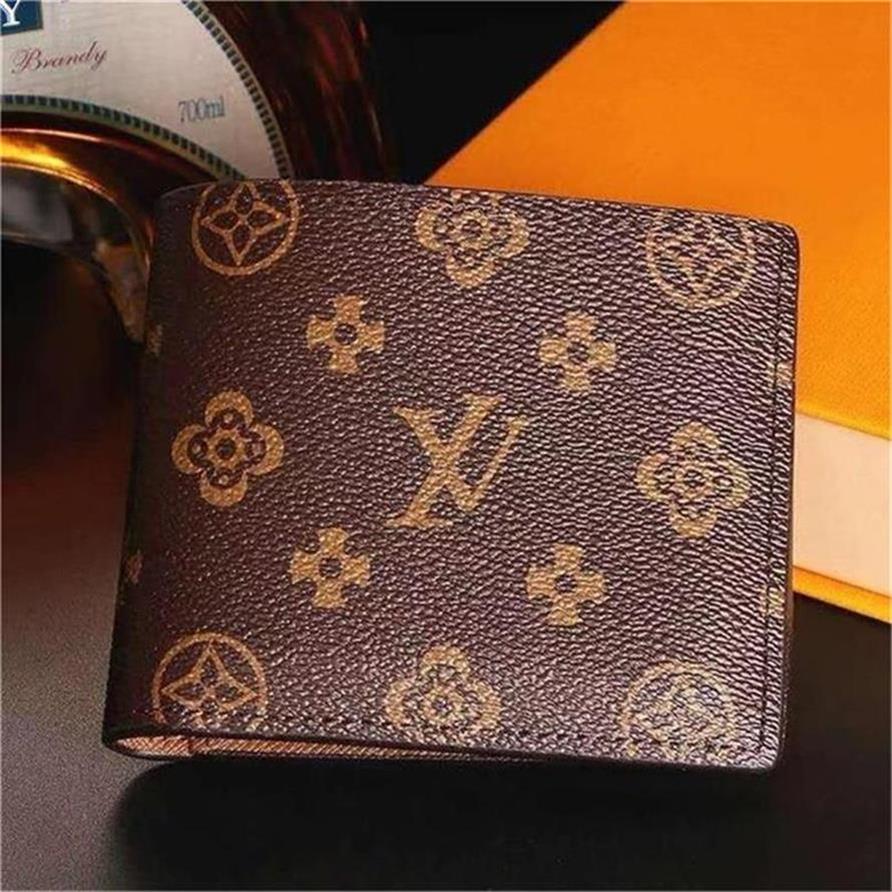 

2023 Wallets mens wallet famous men luxury purse special canvas multiple short small bifold wallet with box, This is the invoice