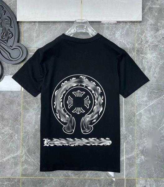 

Luxury Classic Mens t Shirt Fashion Ch Brand Letter Sanskrit Cross Pattern Sweater T-shirts Designers Pullover Tops Cotton Tshirts Woman qj, Beige