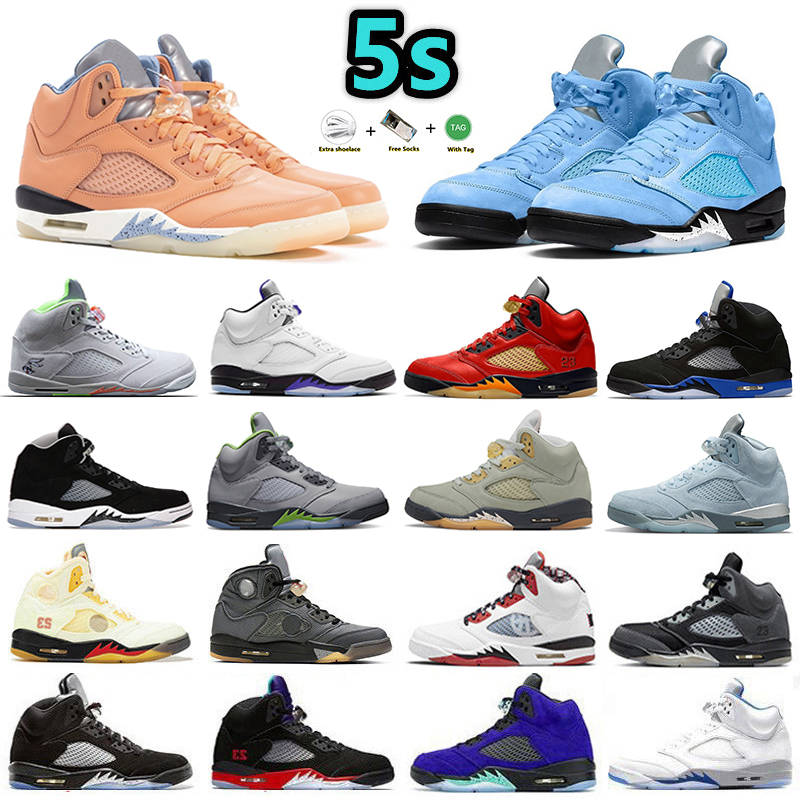 

5 5s Mens Fashion Basketball shoes Concord Off Noir UNC University Blue Raging Bull Bluebird Aqua Fire Red We The Best x DJ Khaled men trainers sports sneakers, 21