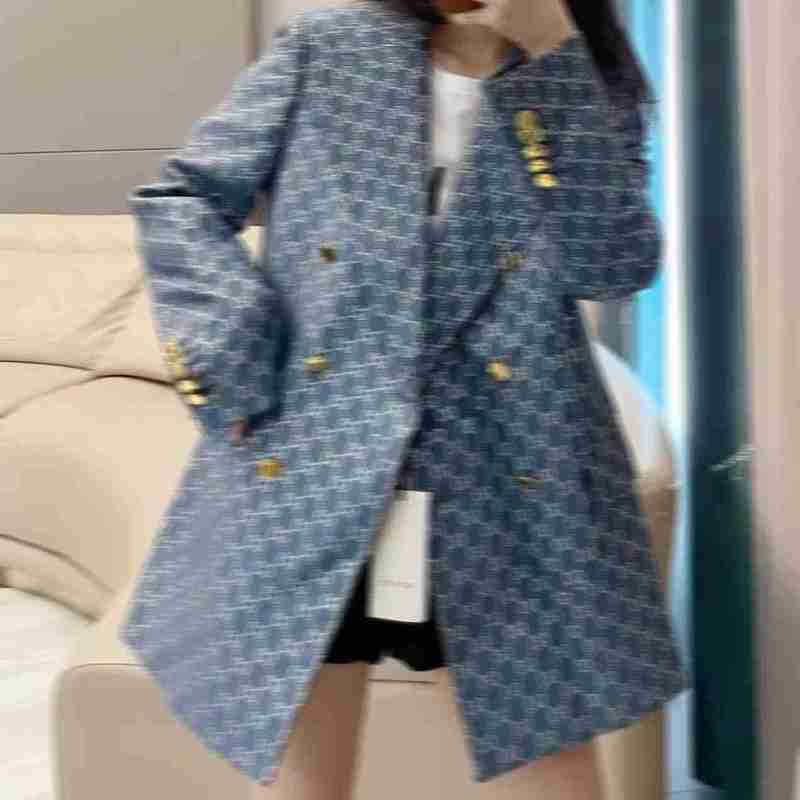 

Women' Suits Blazers fashion women suit clothes blazer Double G spring released tops 4RVI, Sky blue