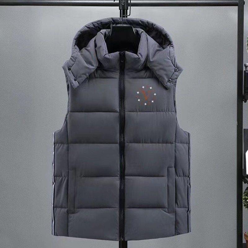 

Winter Mens Vests Classic Down Vests Designs Men Women Sleeveless Puffer Jacket Warm Windbreaker Waistcoat Multi Colors -5XL, Black1
