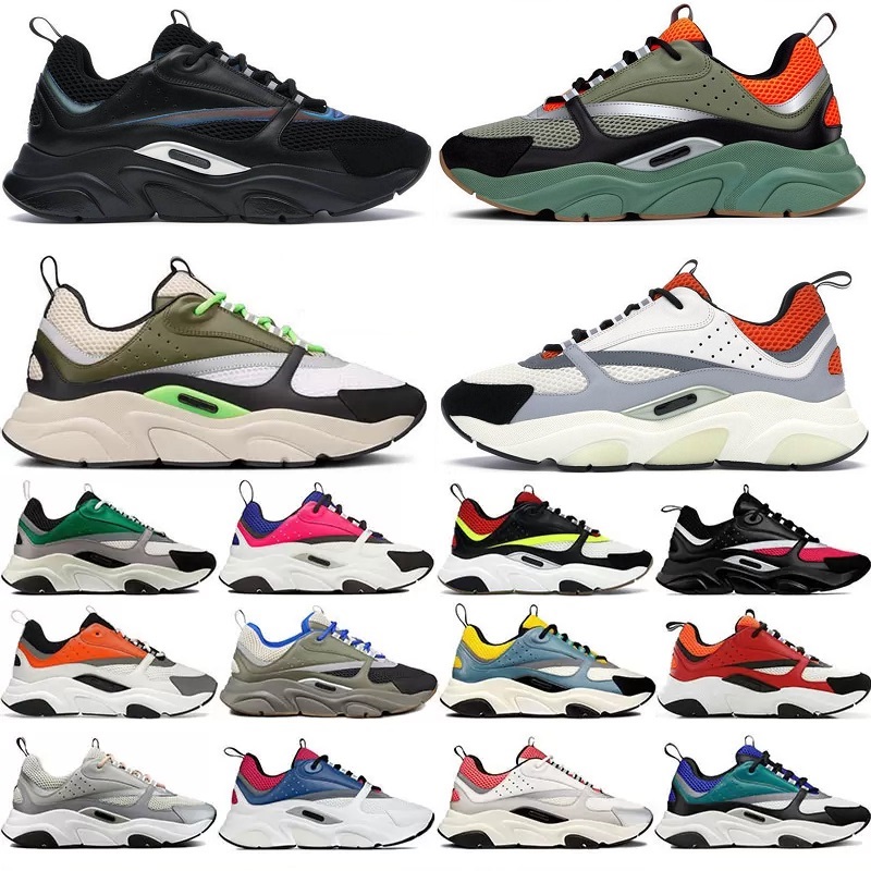 

Running men b22 designer sneaker Casual Shoes Women Fashion Mesh Calfskin Patchwork black white Sneakers Obliques Knit Technical Platform Trainers 36-45, 20