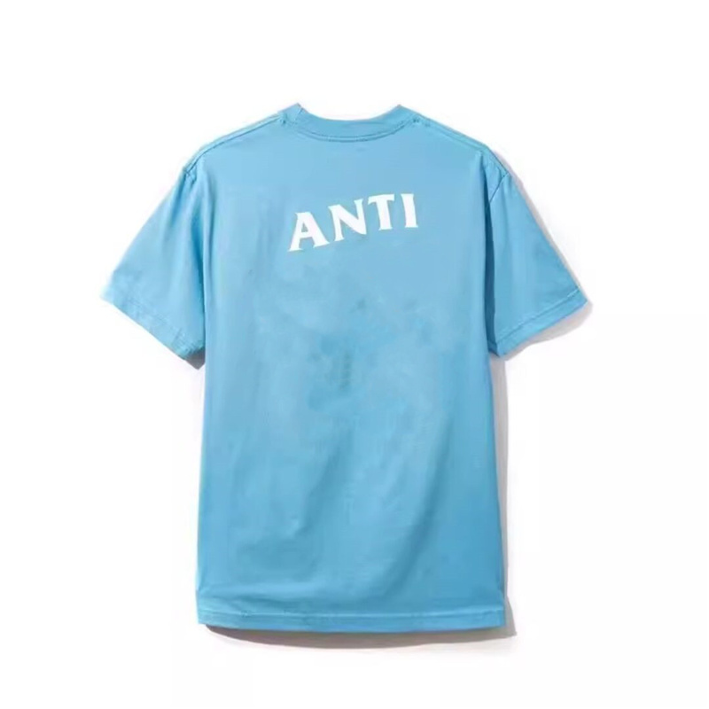 

Men's T shirts Fashion Assc Anti Social Club Cross Print T-shirt Casual Couple Short5