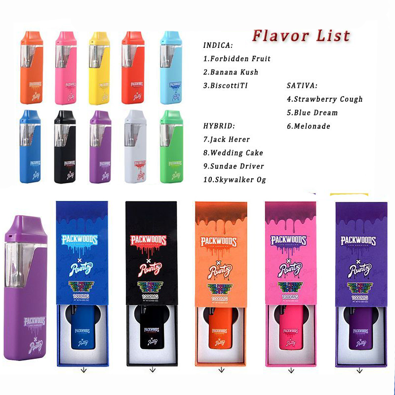 

Packwoods X Runtz Packwood Disposable vape pens 1ml pod 380mAh Rechargeable Battery Empty Vapes Pen