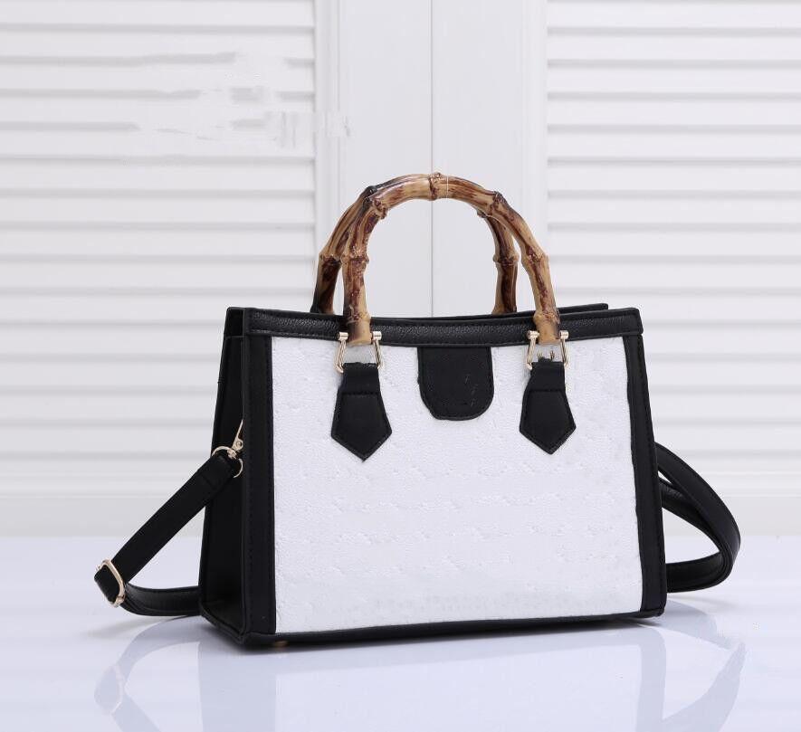 

Women's wallet Designer handbag Diana Bamboo cc tote bag designers handbag PU leather Shoulder Bags womens Purse Fashion pochette, Beige