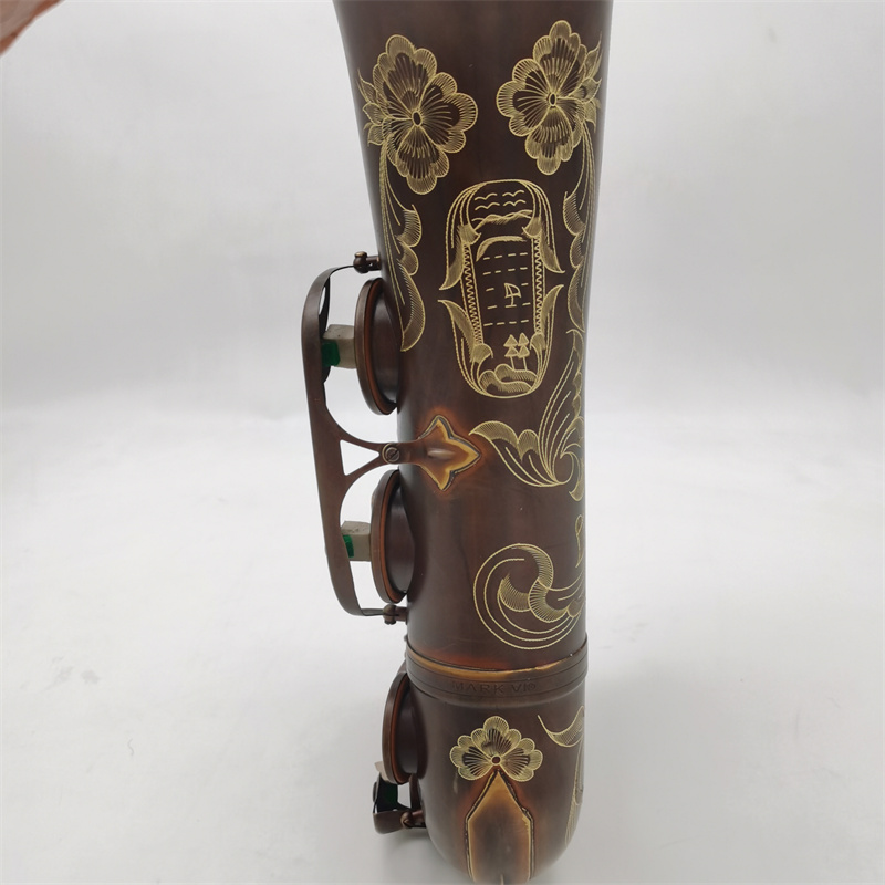 Saxophone tenor Mark VI Sax Model Antique copper E Flat tenor Saxophone Eb with Case Accessories-image-837445638