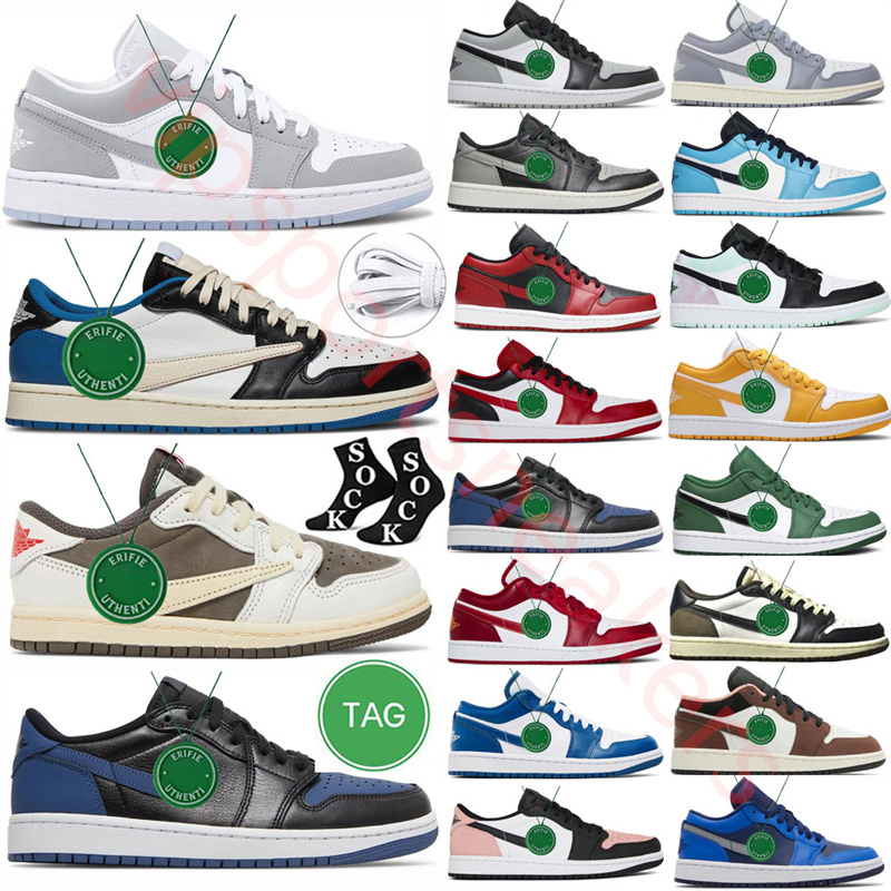 

OG Air Jumpman 1 Low Basketball Shoes men women Mocha jordens 1s Sneakers Crater Black cool Grey Bred Toe dunks Panda Team Red Mens Sneaker Trainers Outdoor Walking, Color # 16