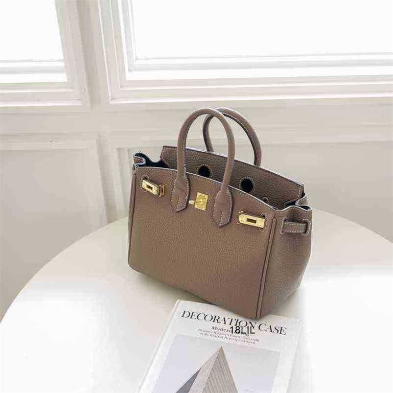 

Designer Bags Birkin Herme 5A Lychee pattern platinum bag high sense foreign style handbag large capacity bag female new fashion bride wedding, White large size