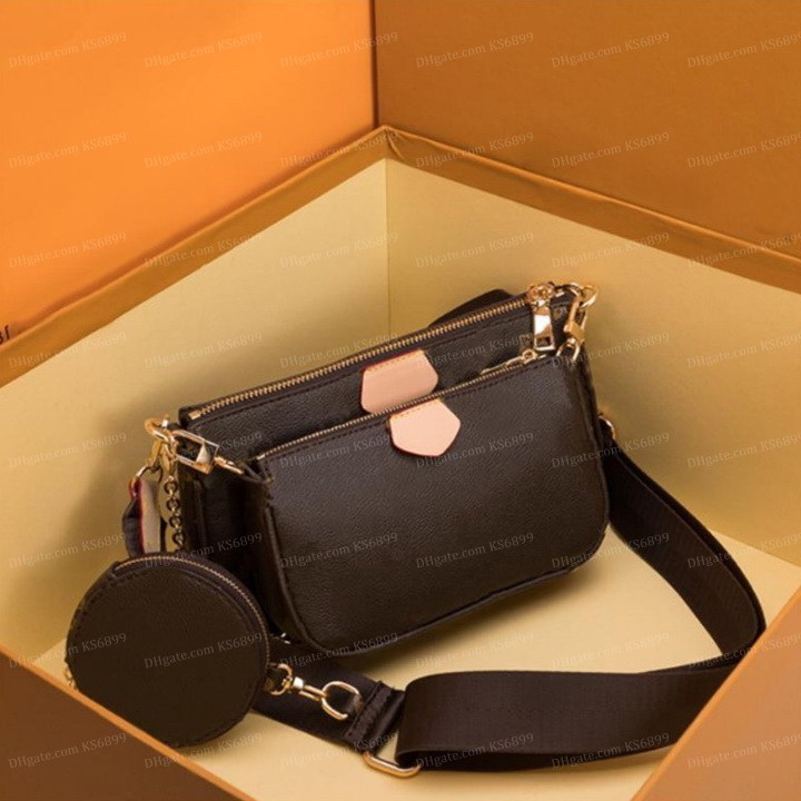 

Women Bags Handbag Date Code Purse Clutch Shoulder Messenger Cross body Bag Serial Number 3pcs set Purse Crossbody With Original Dust Bag KS6899, Blue