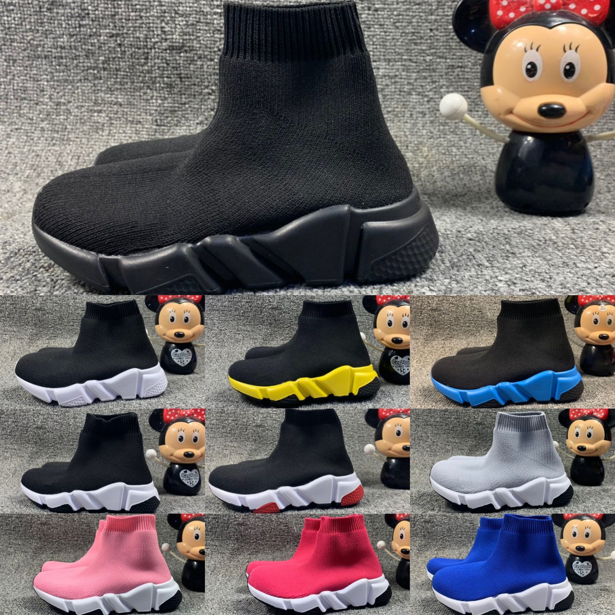 

Sneaker Kids Shoes Designer Triple-s Sock High Black Paris Speed Trainers Girls Baby Kid Youth Toddler Infants Shoe Boys Casual Sport Sneakers Size 25-35 Z1ic#