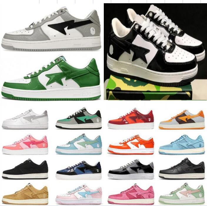 

Bapestas SK8 off mens running shoes SK8 Baped Designer camo black white green red orange camouflage men women trainers sports sneakers classic platform shoe, Cu11