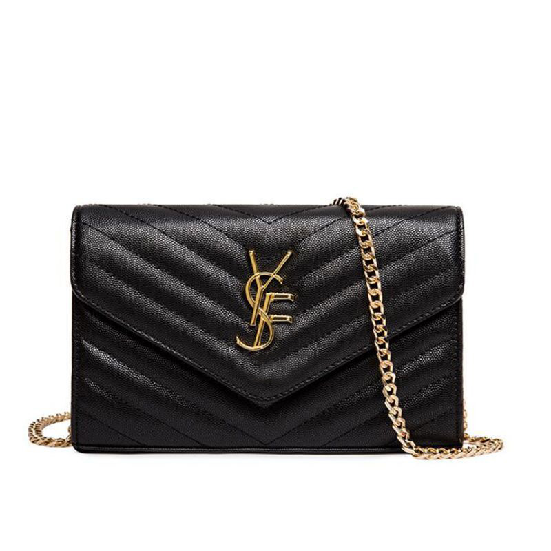 

Fashion Handbag Women Luxurys Designer Bag mini black wos Purse wallet Crossbody Leather chain Messenger woman Envelope Shoulder Flap bag tote Handbags purses, Black gold chain