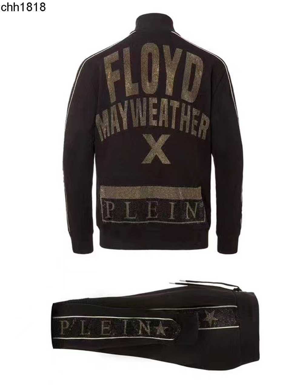 

PLEIN BEAR Mens HOODIE JACKET TROUSERS CRYSTAL SKULL Tracksuit Men Hoodies Casual Tracksuits Jogger Jackets Pants Sets Sporting Suit 74195, Black