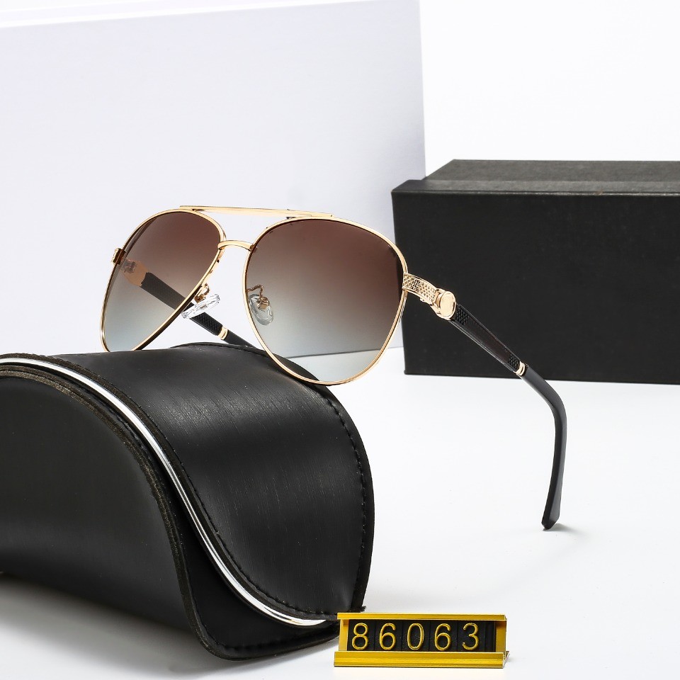 

Men's Square Polarised Sunglasses Black Gold Case Box Mod. 86063 Fashion Full Frame Sunglasses Mens WomenMen's Square Polarised Sunglasses