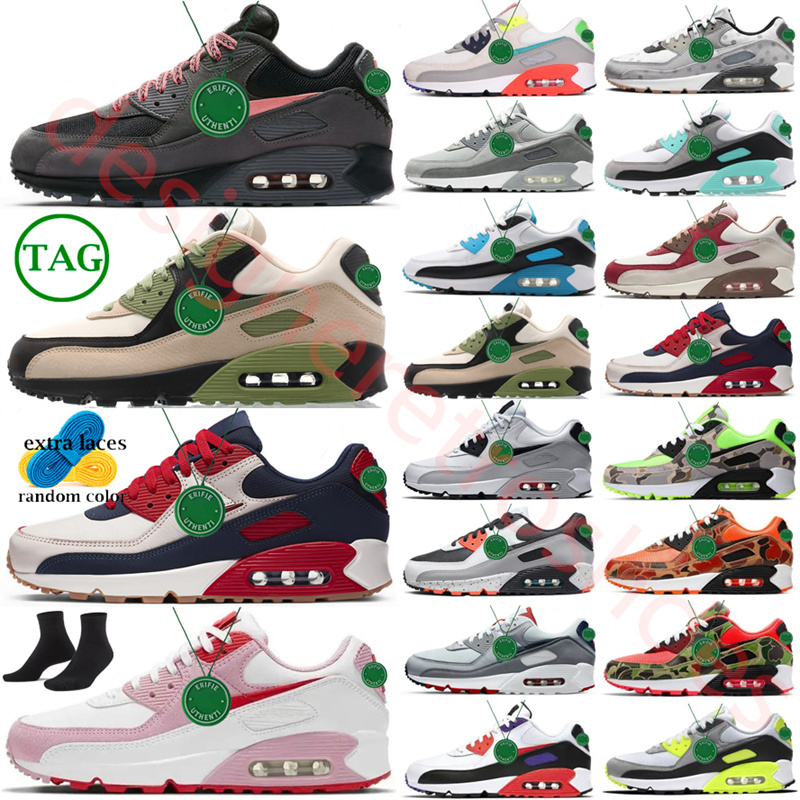 

Max 90 90s OGrunning shoes mens designer Trainers Bred AM Total Be True Camo Green Grape Infrared Bacon Coconut Milk Infrared Recraft Rose Wolf Grey sneakers size 13, Color # 21