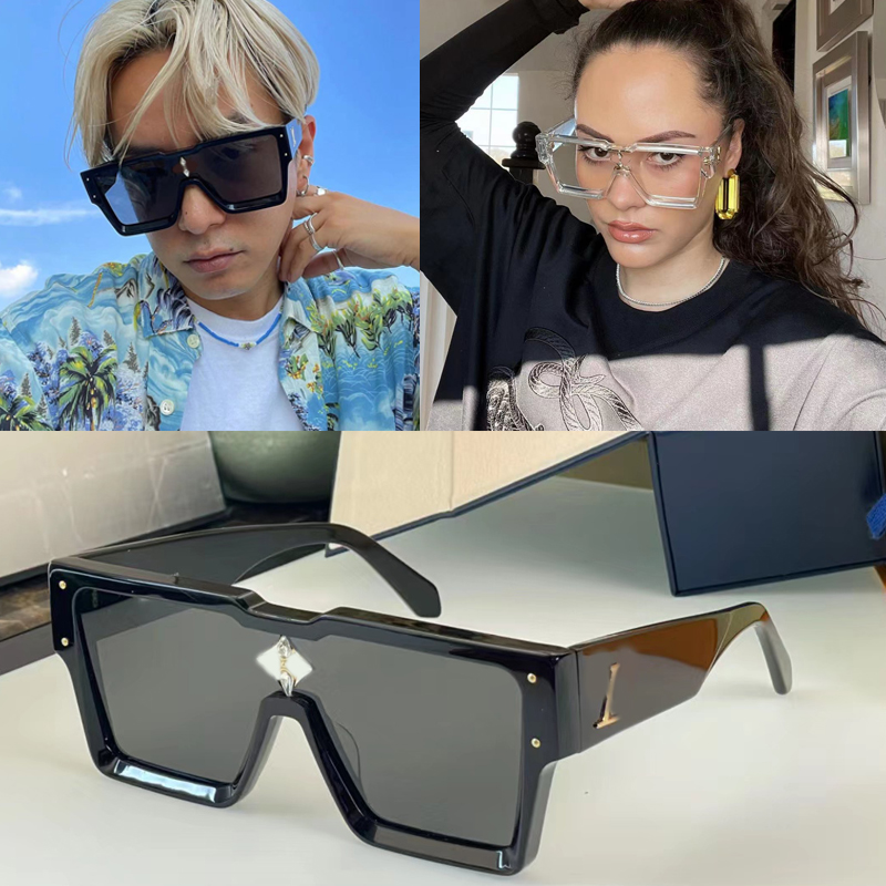 

locs Sunglasses luxury designer sunglasses for men mens millionaire design large womens woman plate ultra-thick frame one-piece UV400 JWGS
