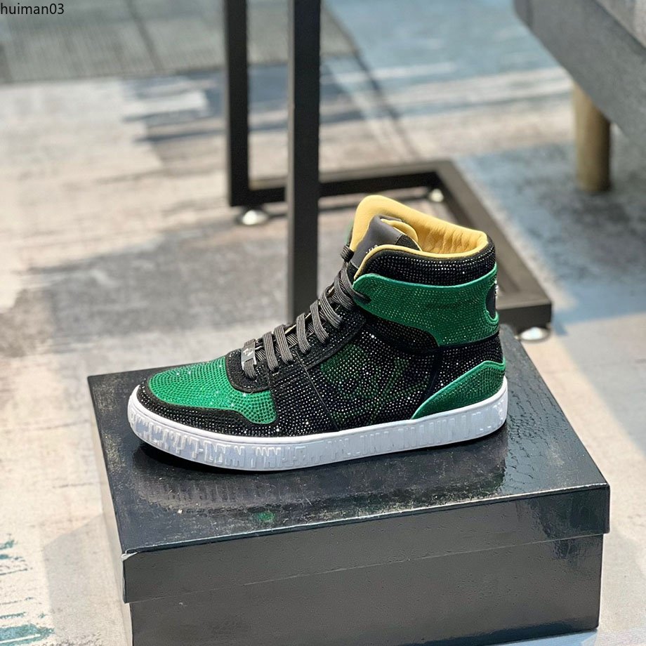 

Running shoes men's casual High help PIEIN sports PHILIPP Real leather Sneakers Storm outdoor chaussures de designer Christmas hm0003267