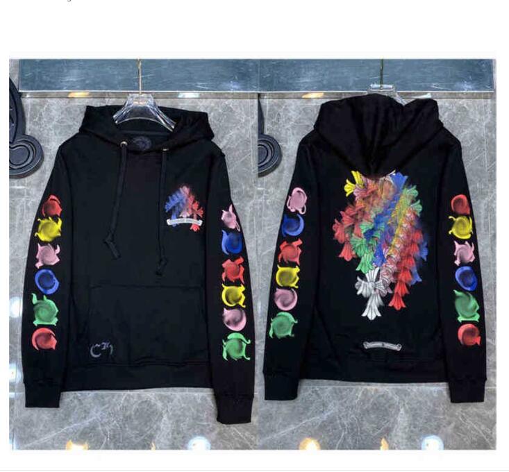 

Classic Fashion Quality Hoodie Chromes Autumn Winter Ch Sweatshirts Designer Heart Mens Luxury Zipper Sweater Horseshoe Phantom Cross Print Hooded Woman Y92x, Cu99