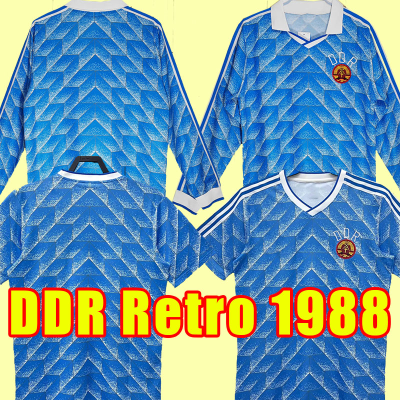 

EASTGERMANs 1988 DDR Oberliga Retro soccer jerseys Stubner Kirsten football shirt vintage Sammer Andreas Thom Thomas Doll Matthaus KLINSMANN Moller Muller